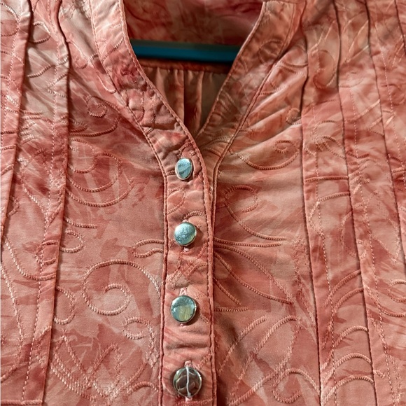 Westport Coral Tie-Dye Blouse - Picture 3 of 12